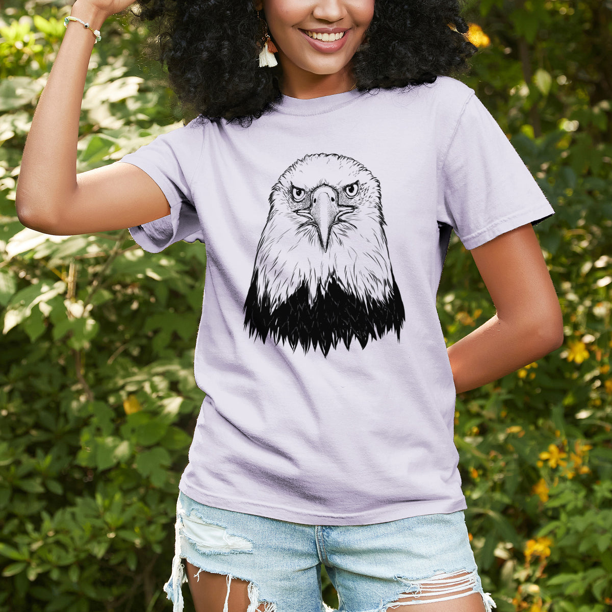Haliaeetus Leucocephalus - American Bald Eagle - Unisex Comfort Colors Garment-Dyed Heavyweight T-shirt