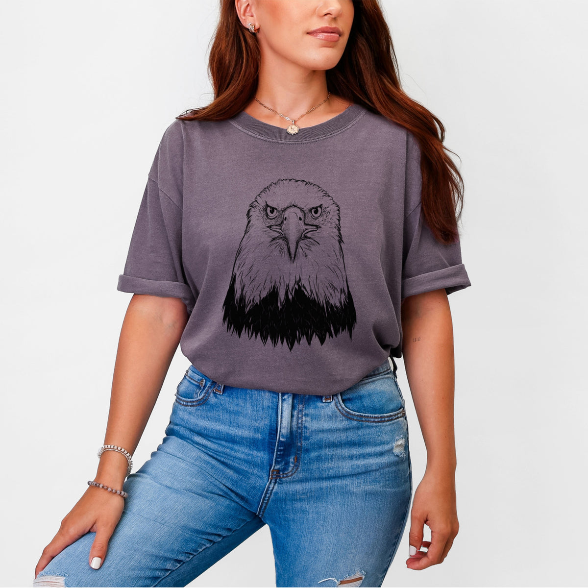 Haliaeetus Leucocephalus - American Bald Eagle - Unisex Comfort Colors Garment-Dyed Heavyweight T-shirt