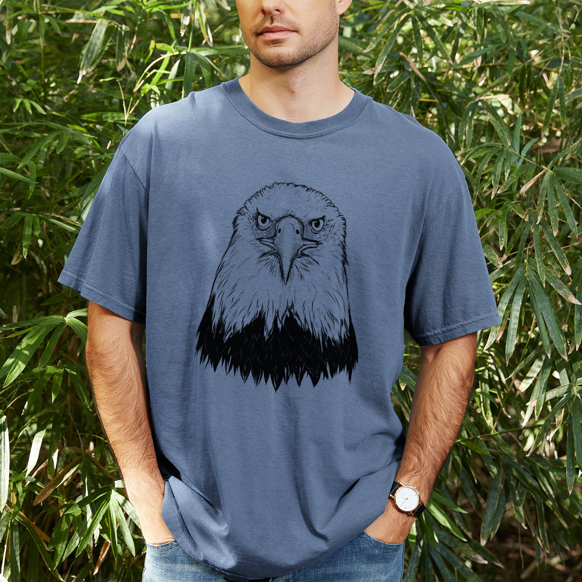 Haliaeetus Leucocephalus - American Bald Eagle - Unisex Comfort Colors Garment-Dyed Heavyweight T-shirt