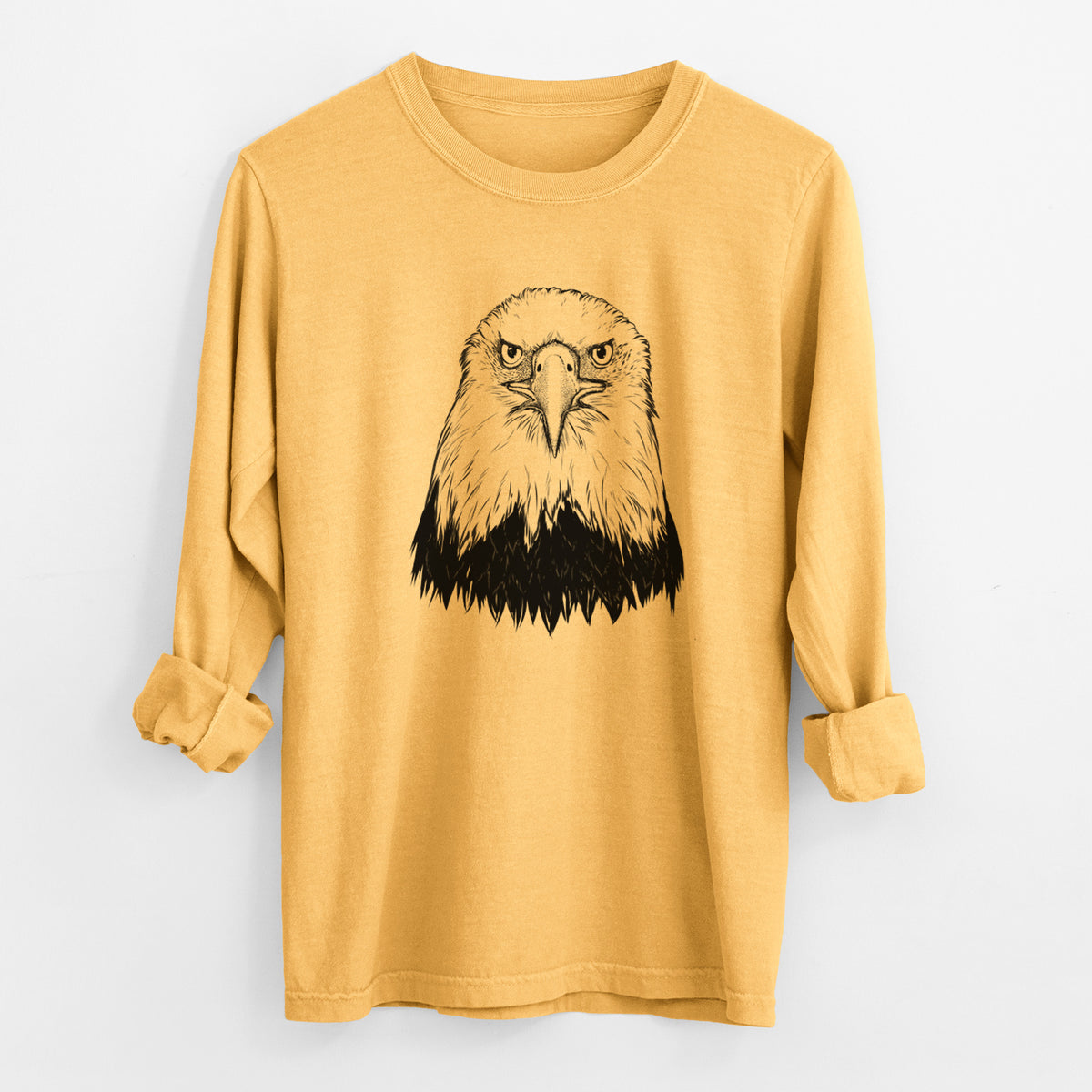 Haliaeetus Leucocephalus - American Bald Eagle - Unisex Comfort Colors 100% Cotton Long Sleeve