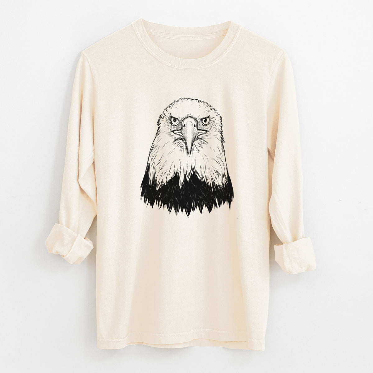 Haliaeetus Leucocephalus - American Bald Eagle - Unisex Comfort Colors 100% Cotton Long Sleeve