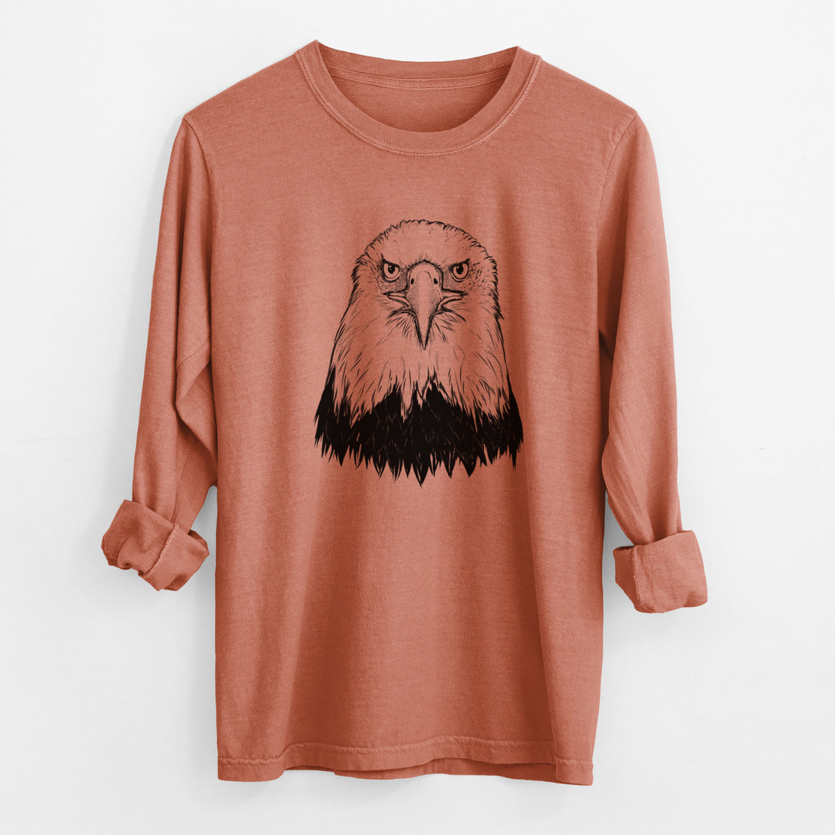 Haliaeetus Leucocephalus - American Bald Eagle - Unisex Comfort Colors 100% Cotton Long Sleeve