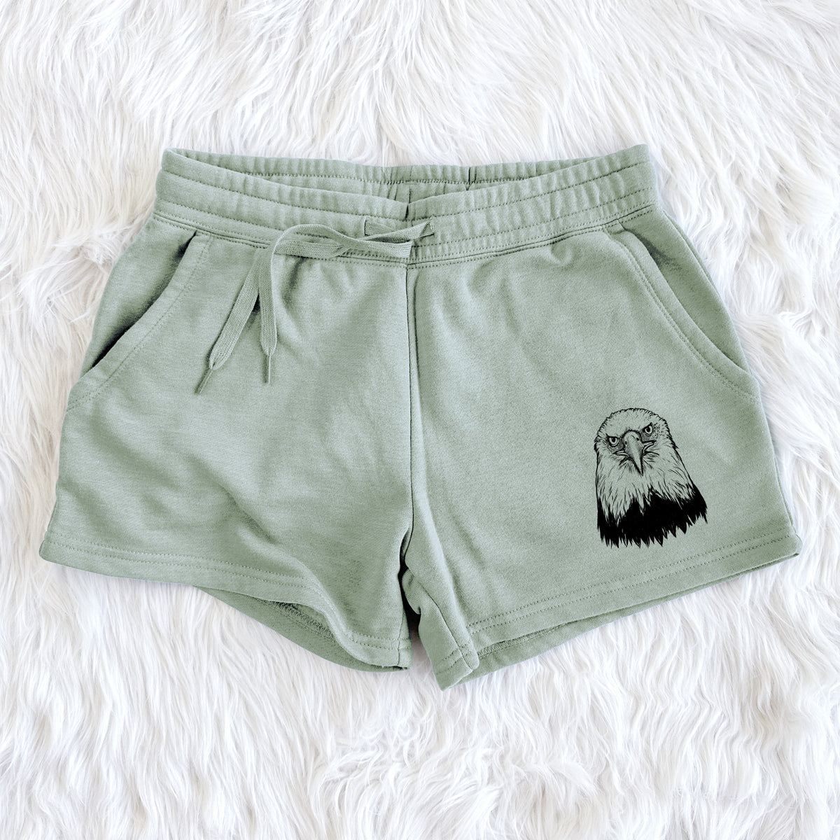 Haliaeetus Leucocephalus - American Bald Eagle - Women&#39;s Cali Wave Shorts