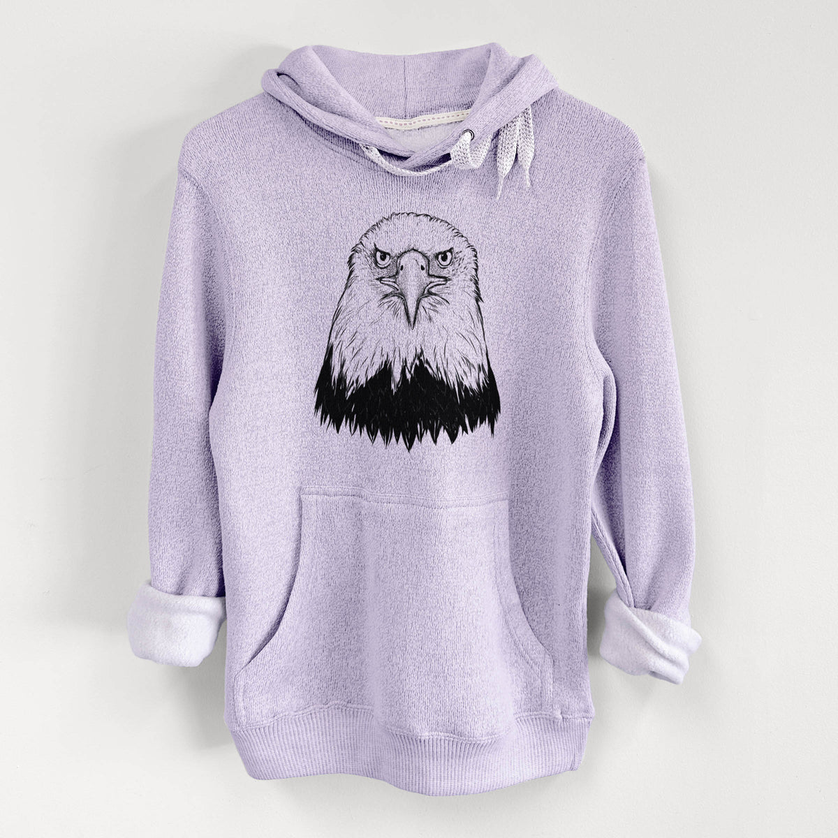 Haliaeetus Leucocephalus - American Bald Eagle - Knit Hoodie