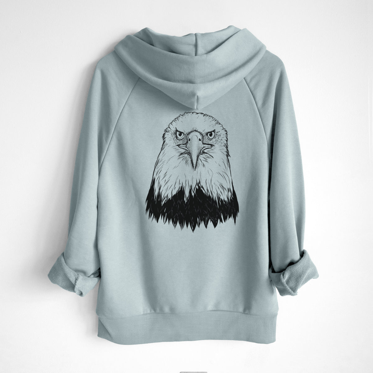 Haliaeetus Leucocephalus - American Bald Eagle - UltraLuxe Heavyweight French Terry Hoodie