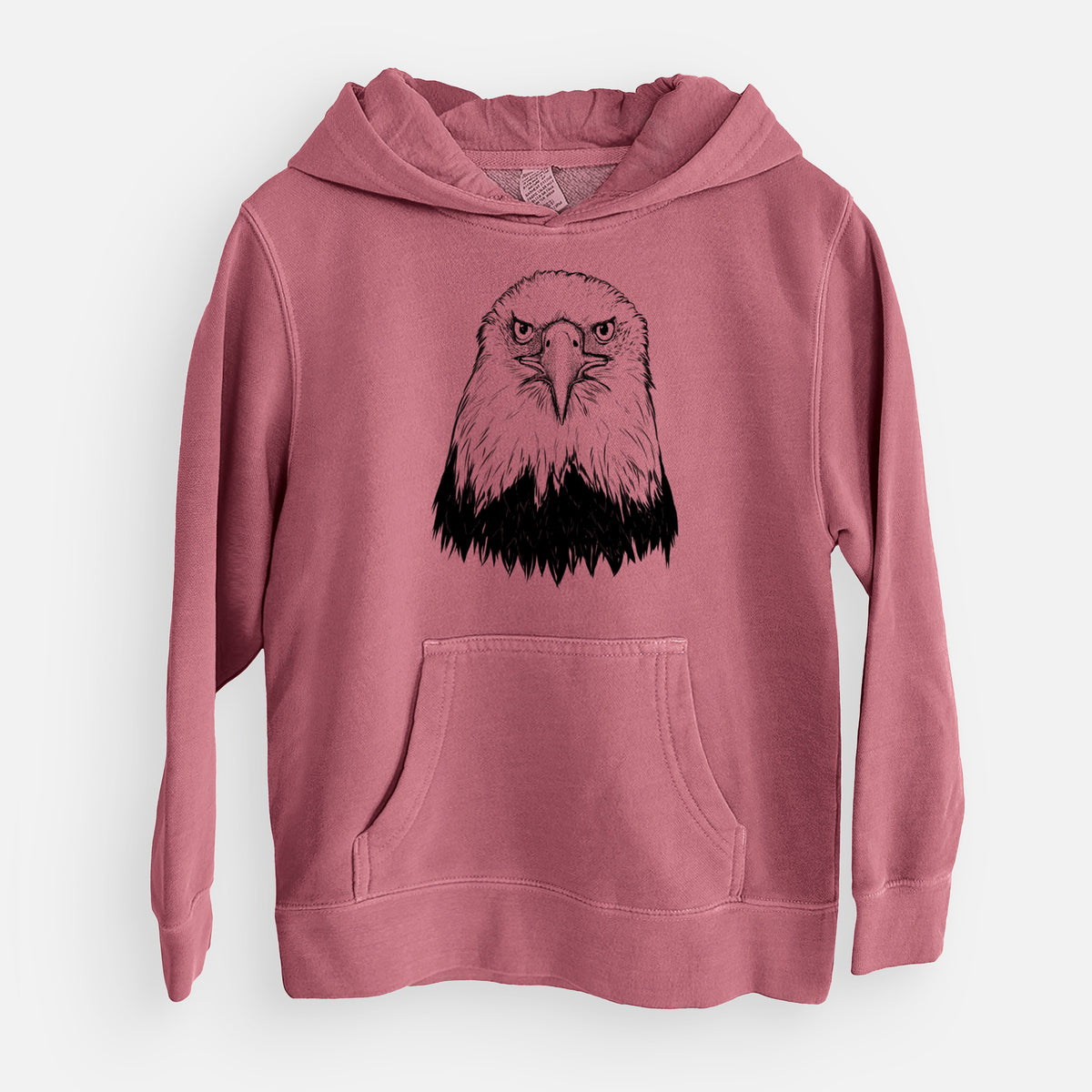 Haliaeetus Leucocephalus - American Bald Eagle - Youth Pigment Dyed Hoodie