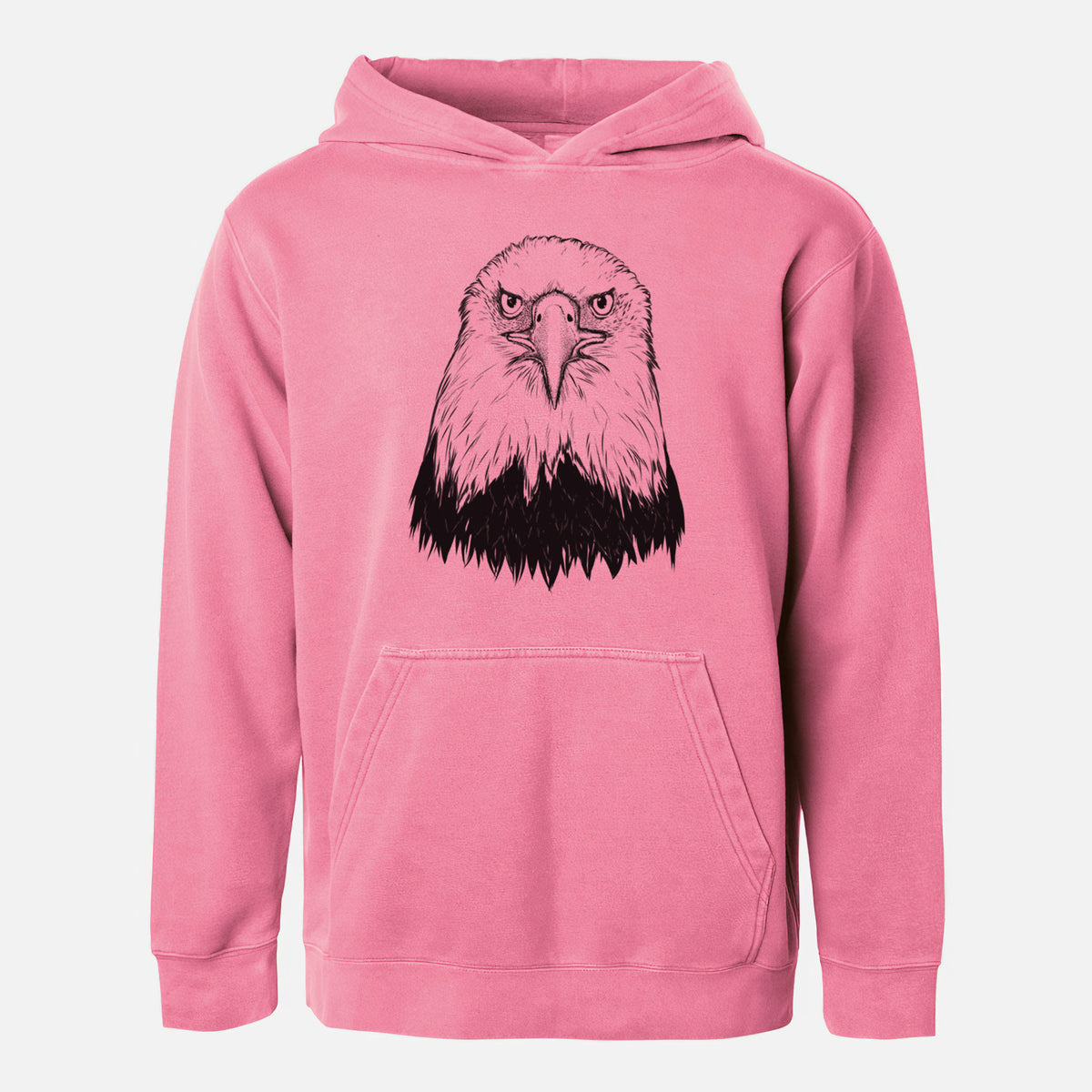 Haliaeetus Leucocephalus - American Bald Eagle - Youth Pigment Dyed Hoodie