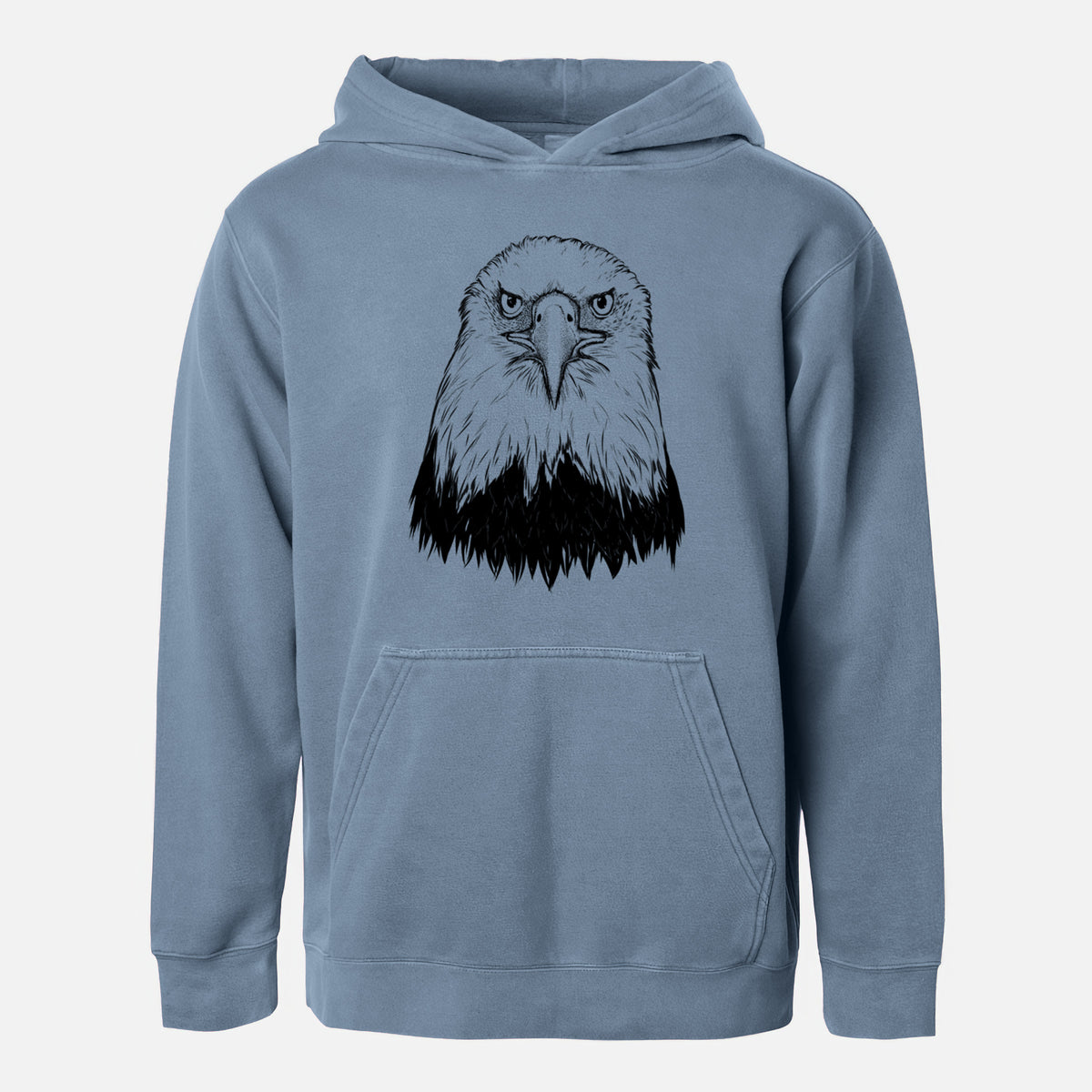 Haliaeetus Leucocephalus - American Bald Eagle - Youth Pigment Dyed Hoodie