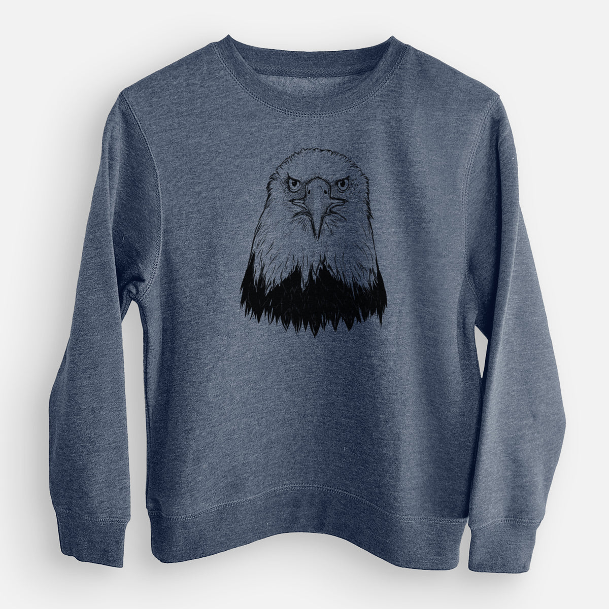 Haliaeetus Leucocephalus - American Bald Eagle - Youth Lightweight Crewneck Sweatshirt