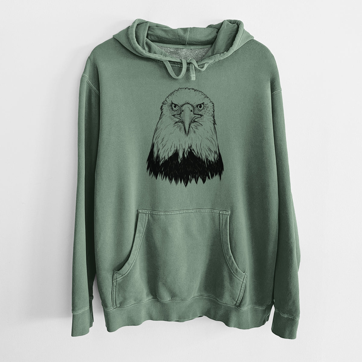 Haliaeetus Leucocephalus - American Bald Eagle - Unisex Pigment Dyed Hoodie