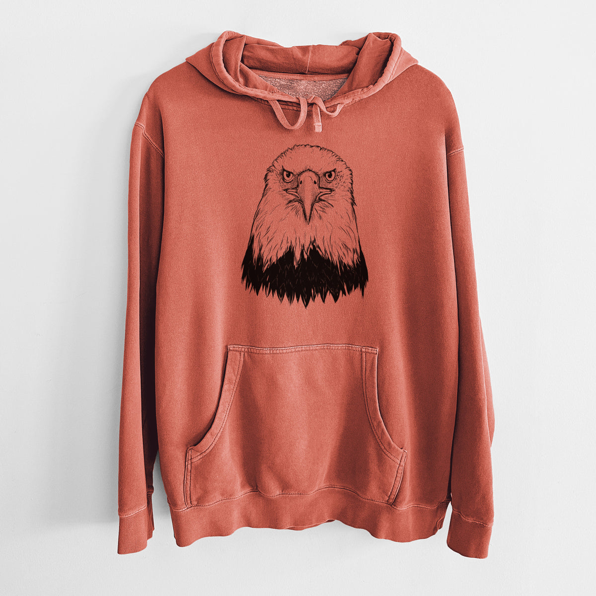 Haliaeetus Leucocephalus - American Bald Eagle - Unisex Pigment Dyed Hoodie