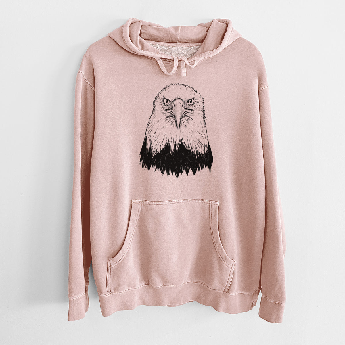 Haliaeetus Leucocephalus - American Bald Eagle - Unisex Pigment Dyed Hoodie