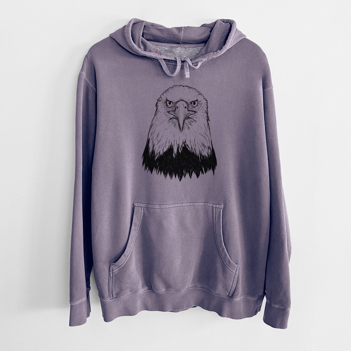 Haliaeetus Leucocephalus - American Bald Eagle - Unisex Pigment Dyed Hoodie