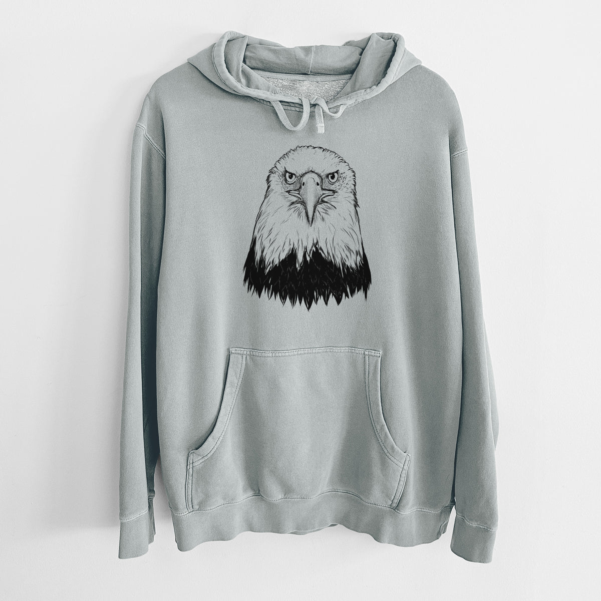 Haliaeetus Leucocephalus - American Bald Eagle - Unisex Pigment Dyed Hoodie