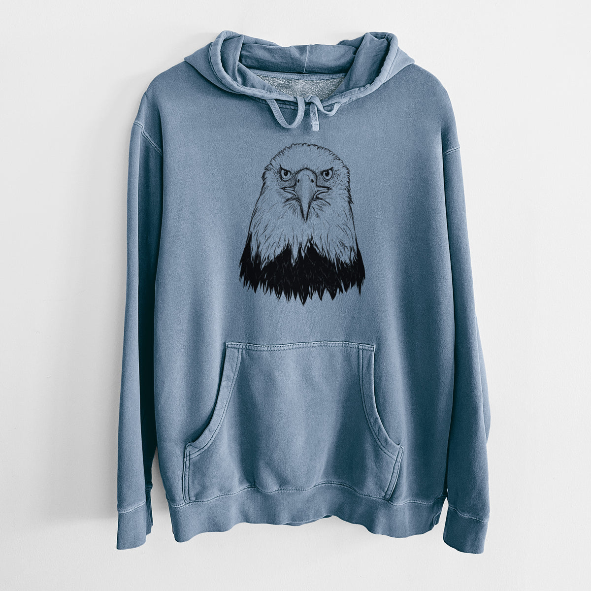 Haliaeetus Leucocephalus - American Bald Eagle - Unisex Pigment Dyed Hoodie