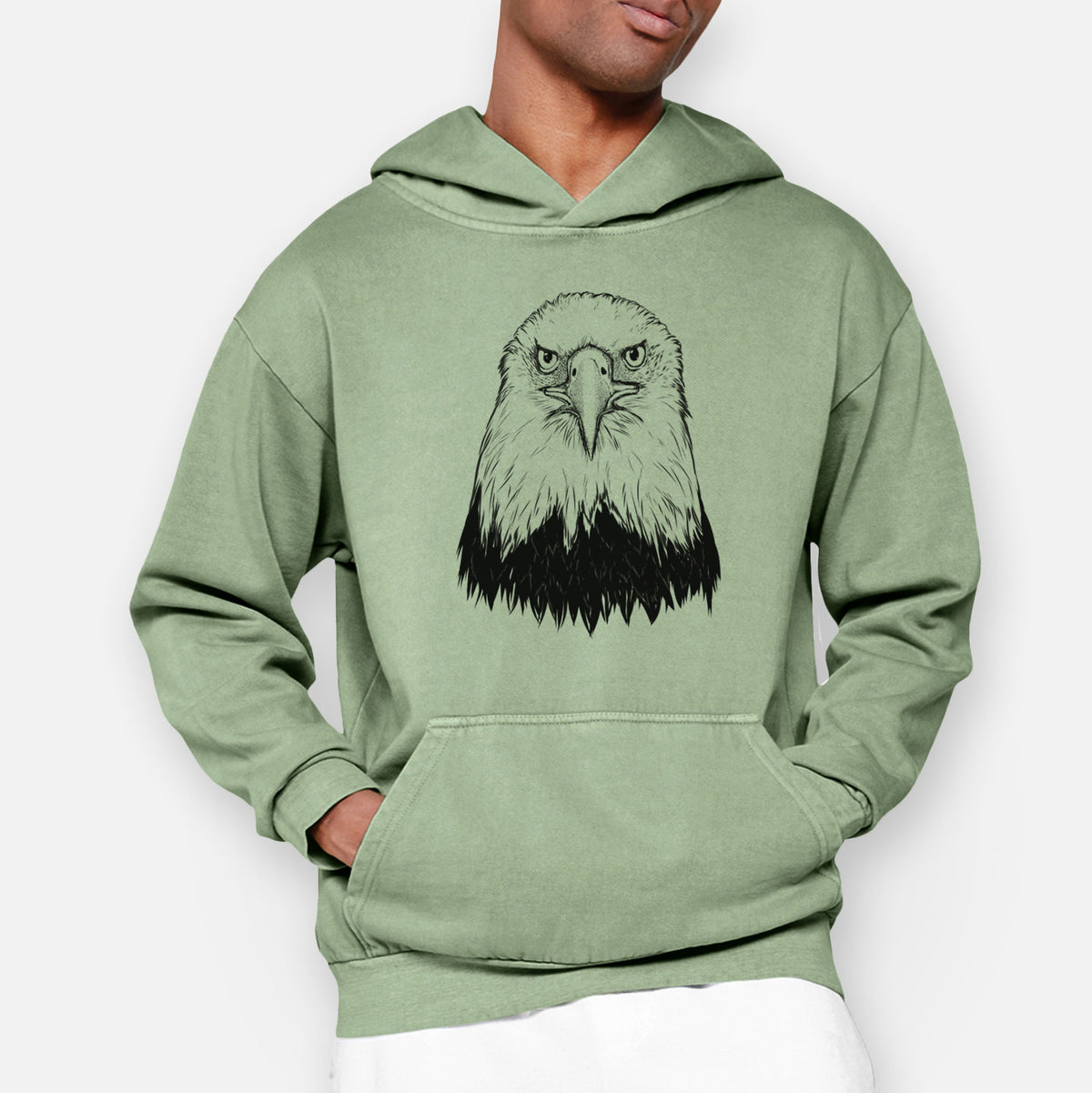 Haliaeetus Leucocephalus - American Bald Eagle  - Urban Heavyweight Hoodie