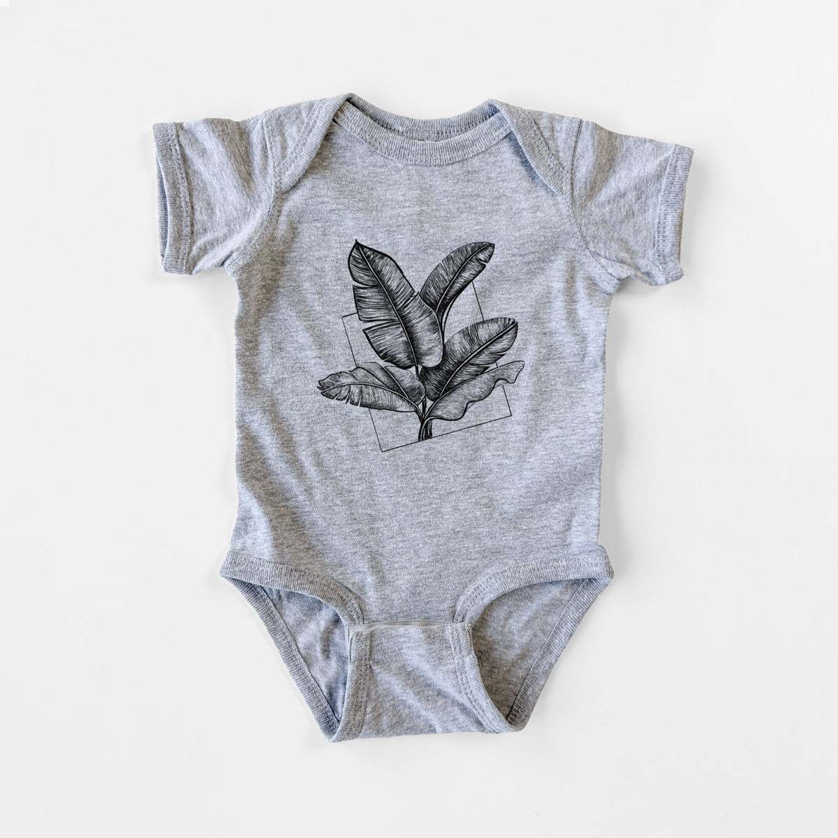 Banana Plant Leaves - Baby Fine Jersey Bodysuit