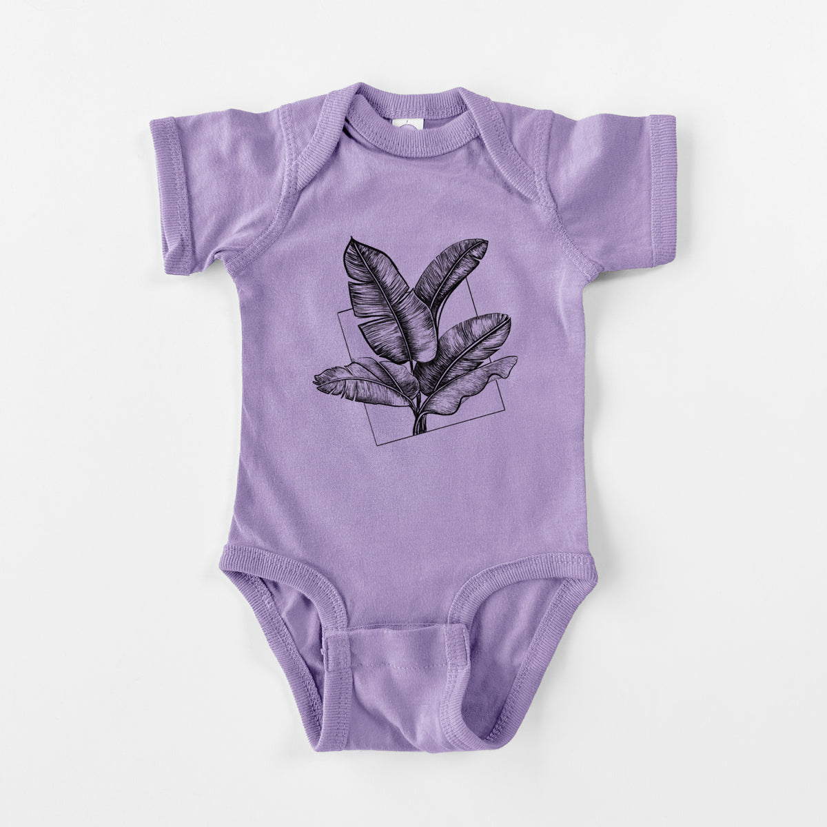 Banana Plant Leaves - Baby Fine Jersey Bodysuit