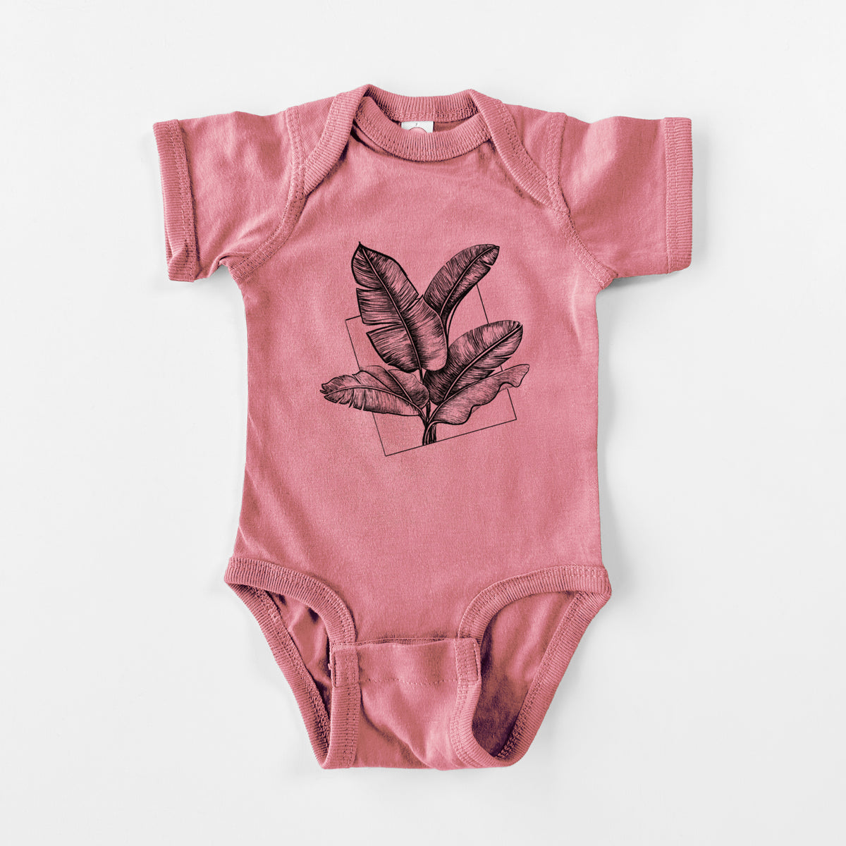 Banana Plant Leaves - Baby Fine Jersey Bodysuit
