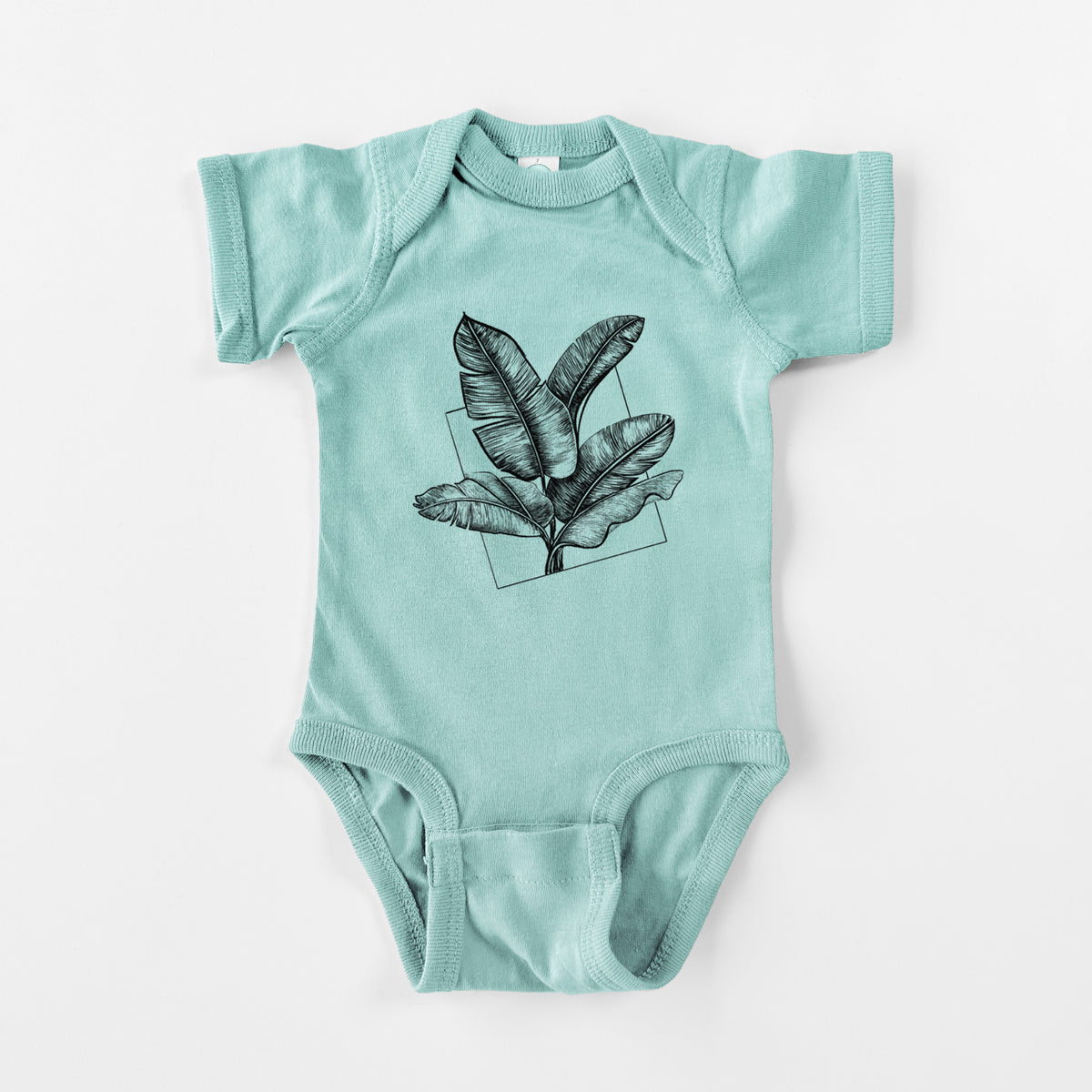 Banana Plant Leaves - Baby Fine Jersey Bodysuit