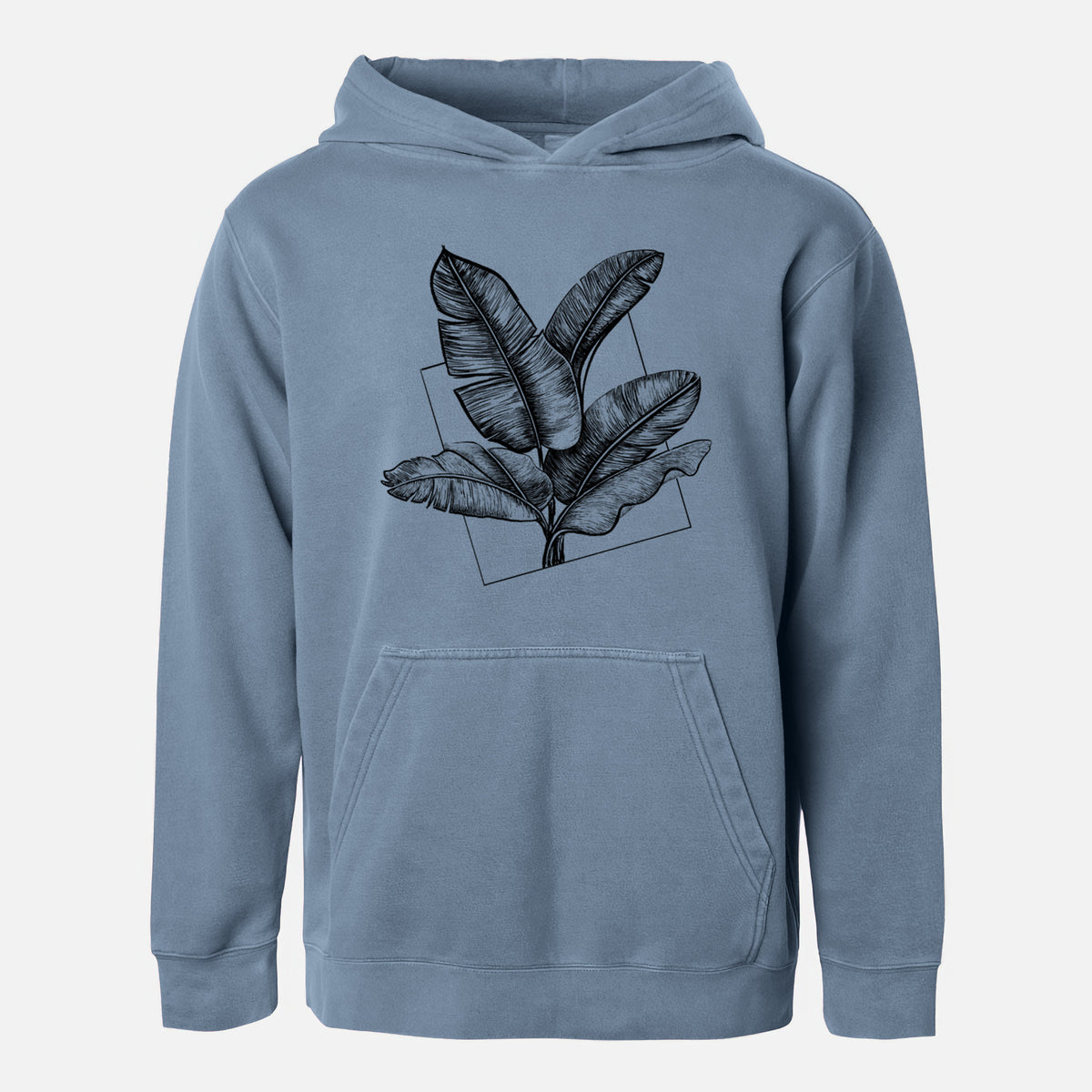 Banana Plant Leaves - Youth Pigment Dyed Hoodie