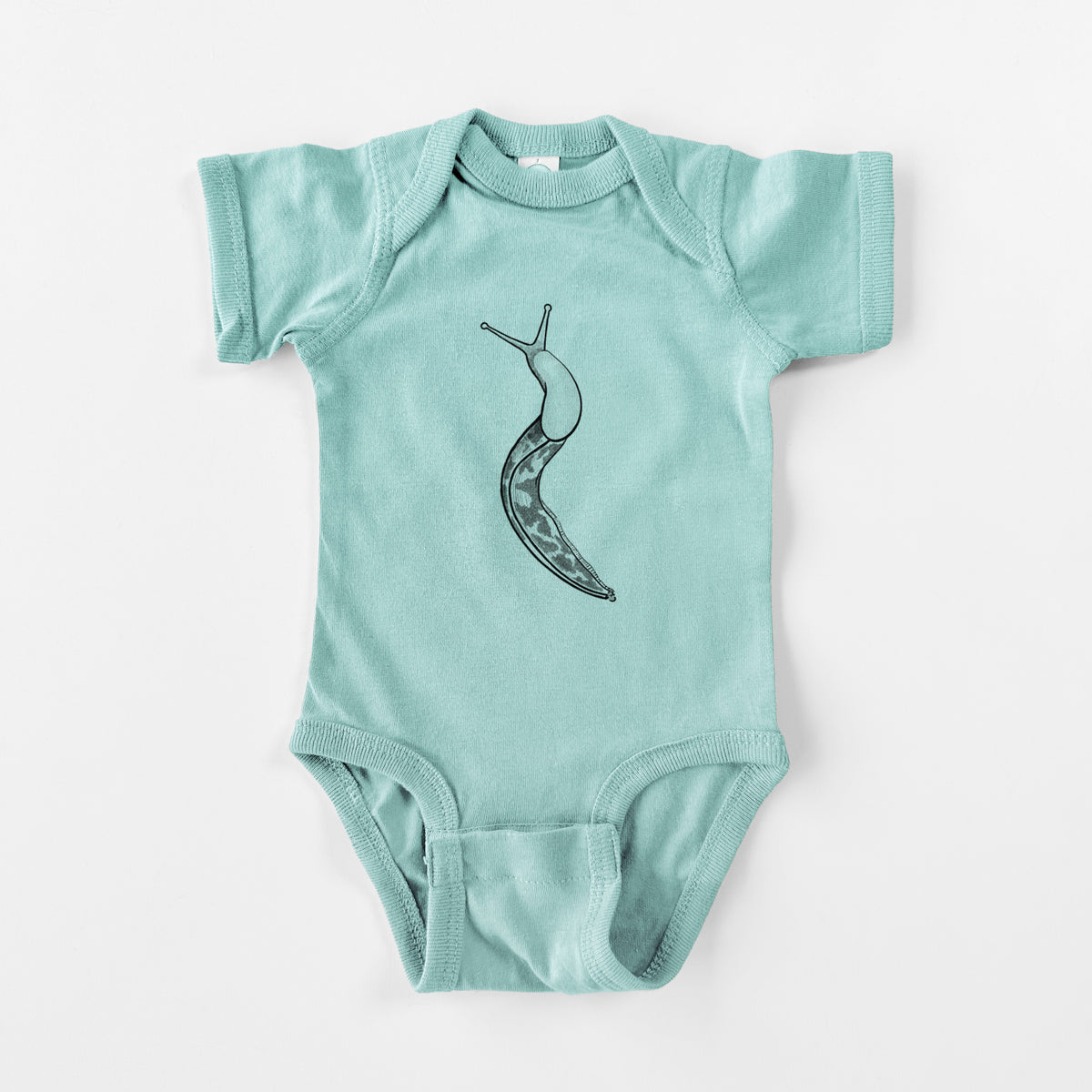Pacific Banana Slug - Ariolimax columbianus - Baby Fine Jersey Bodysuit