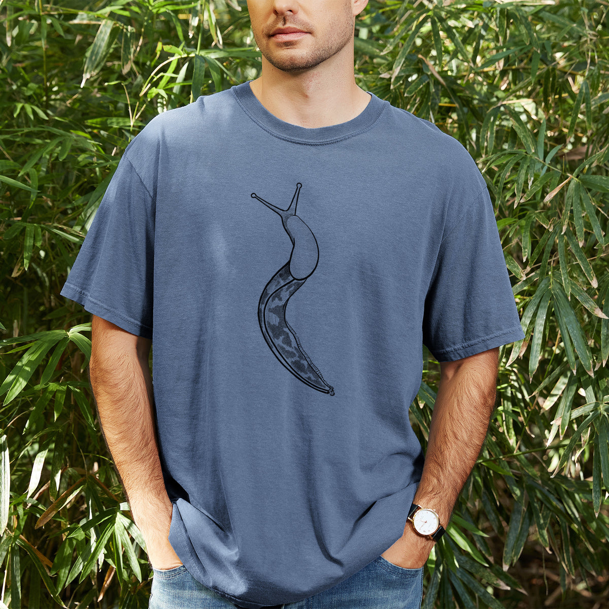 Pacific Banana Slug - Ariolimax columbianus - Unisex Comfort Colors Garment-Dyed Heavyweight T-shirt