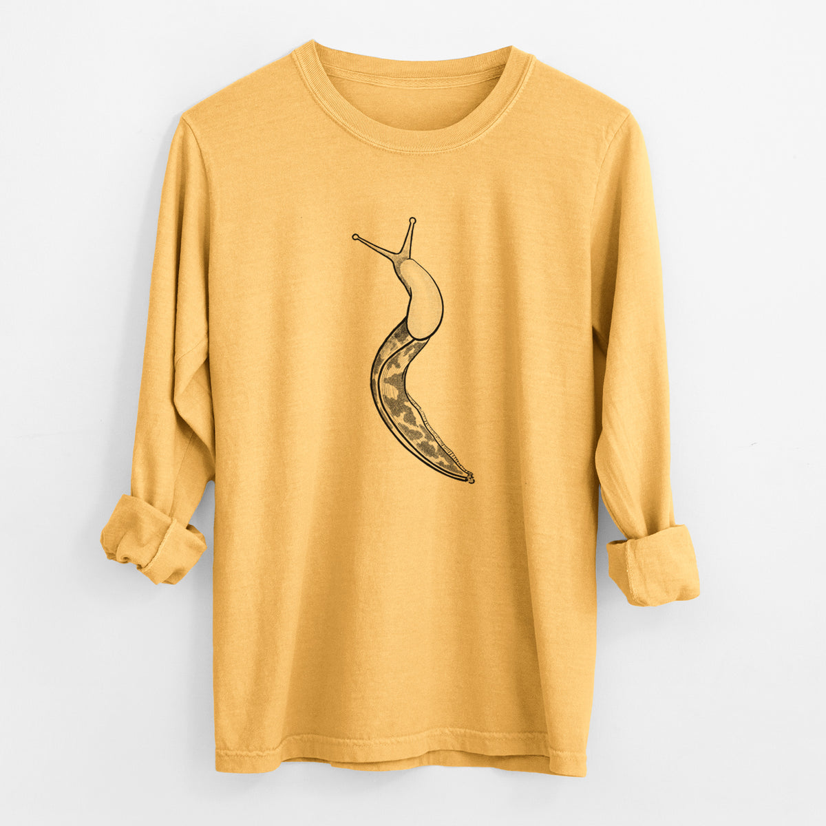 Pacific Banana Slug - Ariolimax columbianus - Unisex Comfort Colors 100% Cotton Long Sleeve
