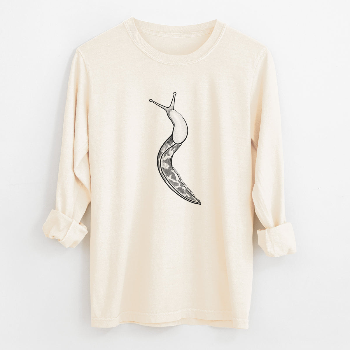 Pacific Banana Slug - Ariolimax columbianus - Unisex Comfort Colors 100% Cotton Long Sleeve