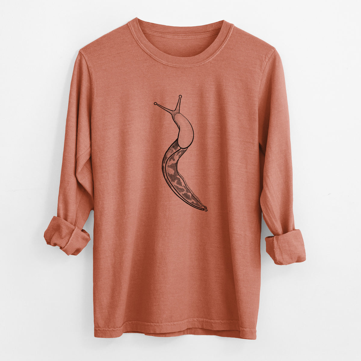 Pacific Banana Slug - Ariolimax columbianus - Unisex Comfort Colors 100% Cotton Long Sleeve