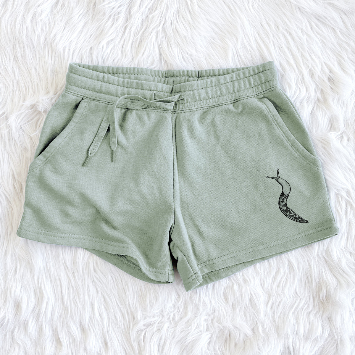 Pacific Banana Slug - Ariolimax columbianus - Women's Cali Wave Shorts