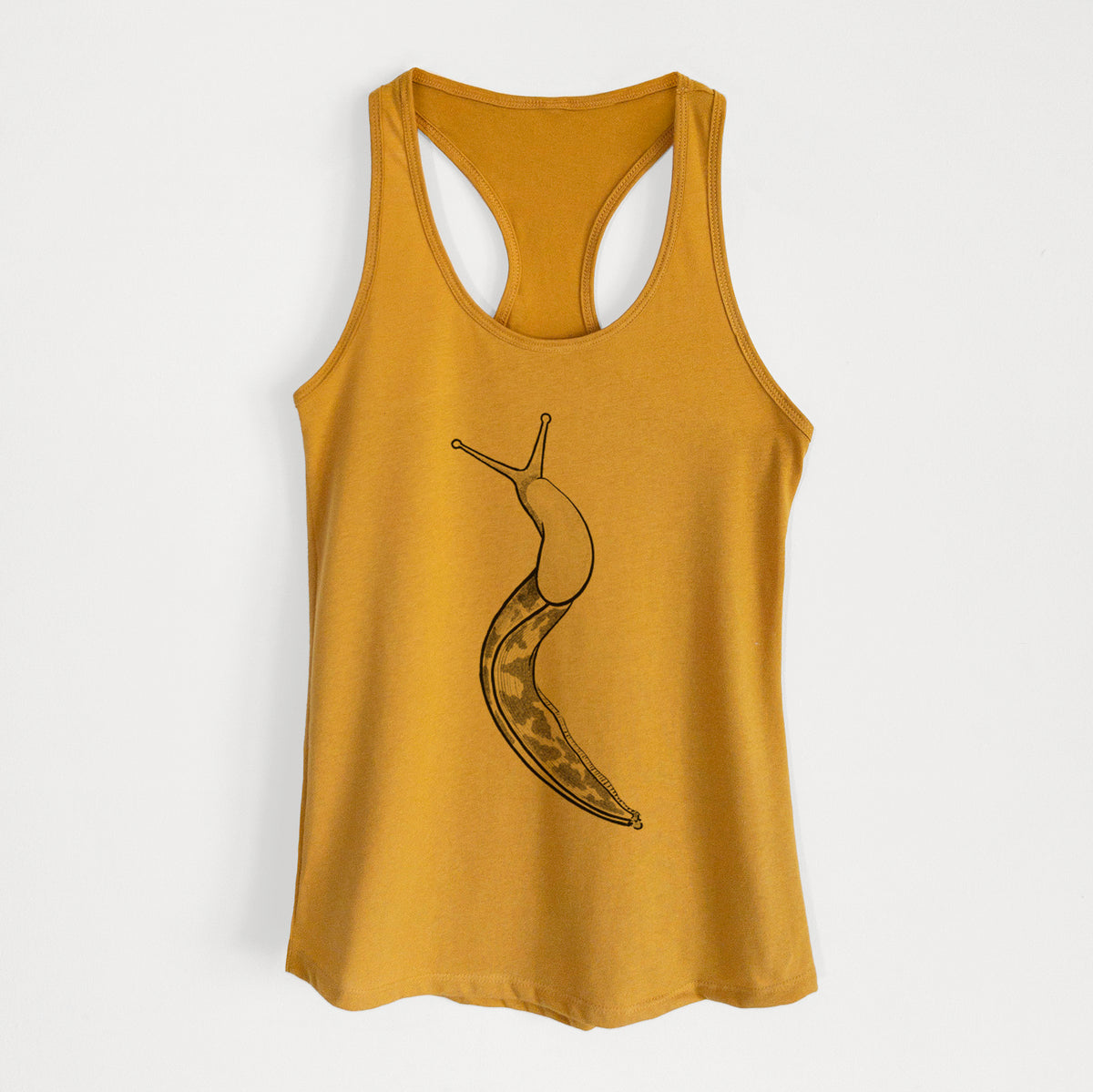 Pacific Banana Slug - Ariolimax columbianus - Women's Racerback Tanktop