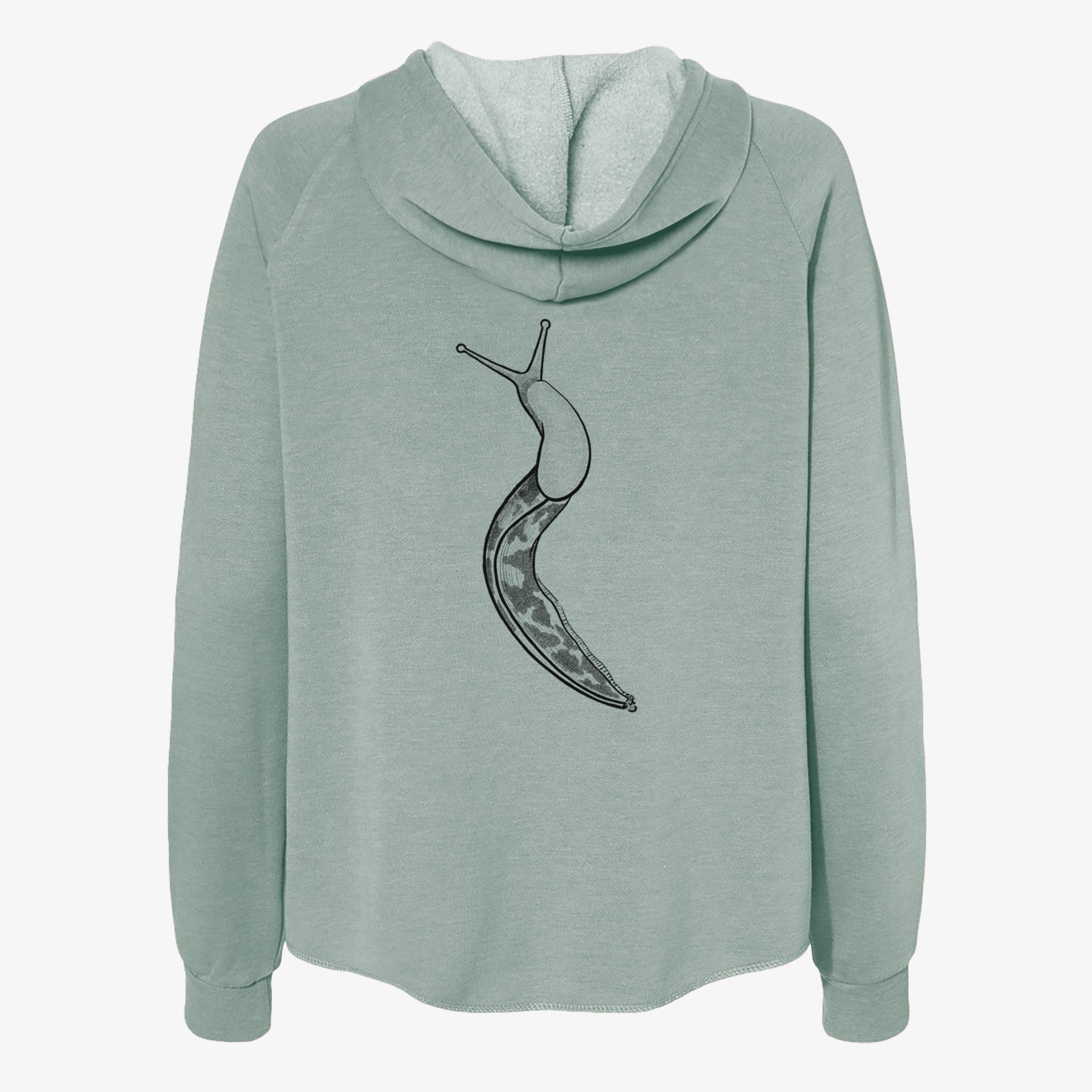 Pacific Banana Slug - Ariolimax columbianus - Women's Cali Wave Zip-Up Sweatshirt