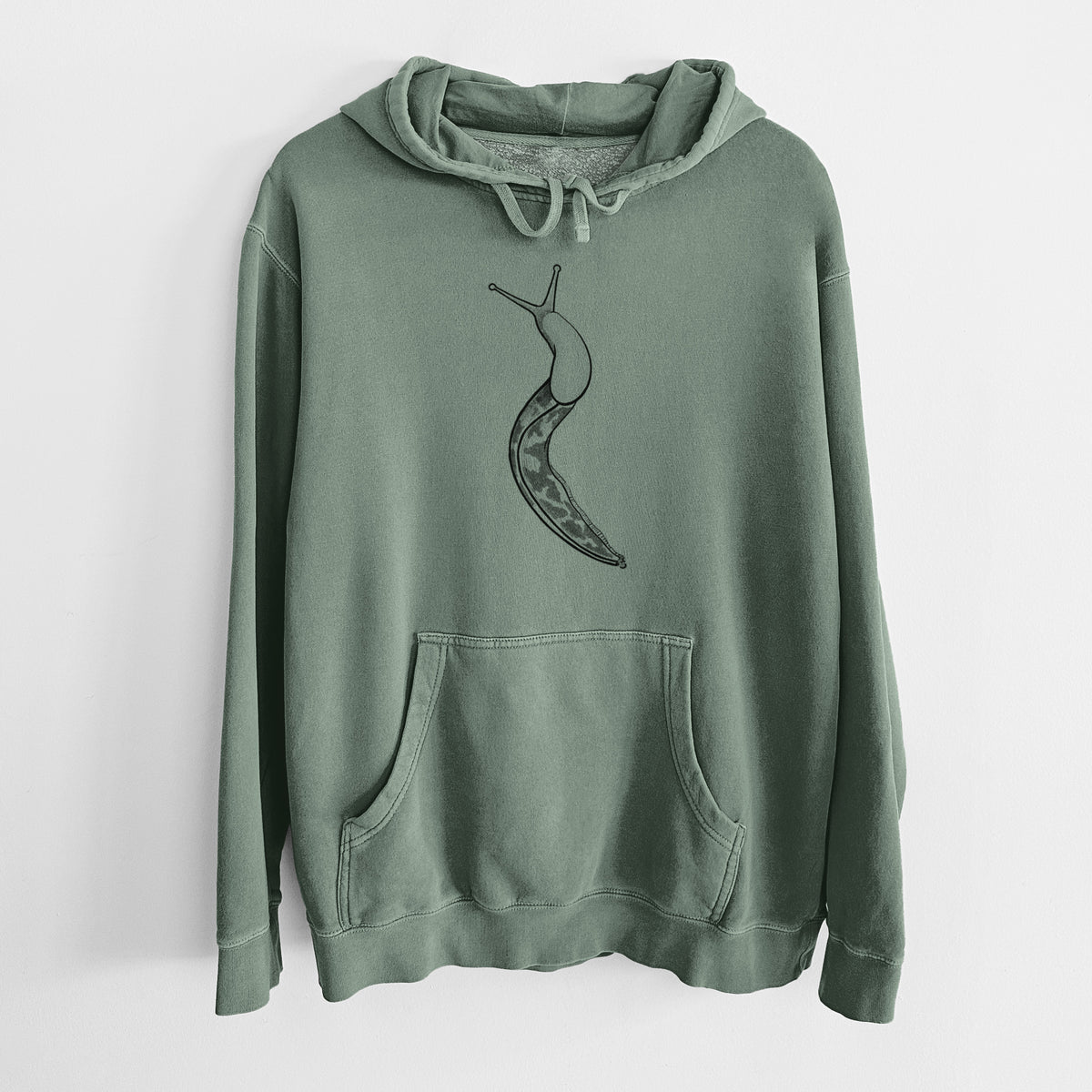 Pacific Banana Slug - Ariolimax columbianus - Unisex Pigment Dyed Hoodie