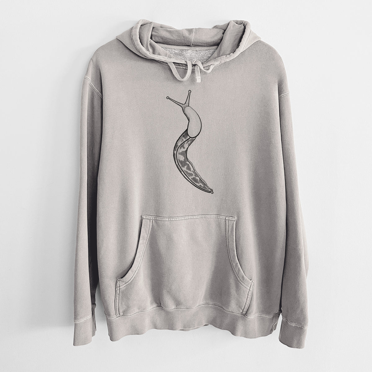 Pacific Banana Slug - Ariolimax columbianus - Unisex Pigment Dyed Hoodie