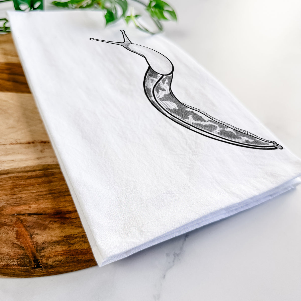 Pacific Banana Slug - Ariolimax columbianus Tea Towel