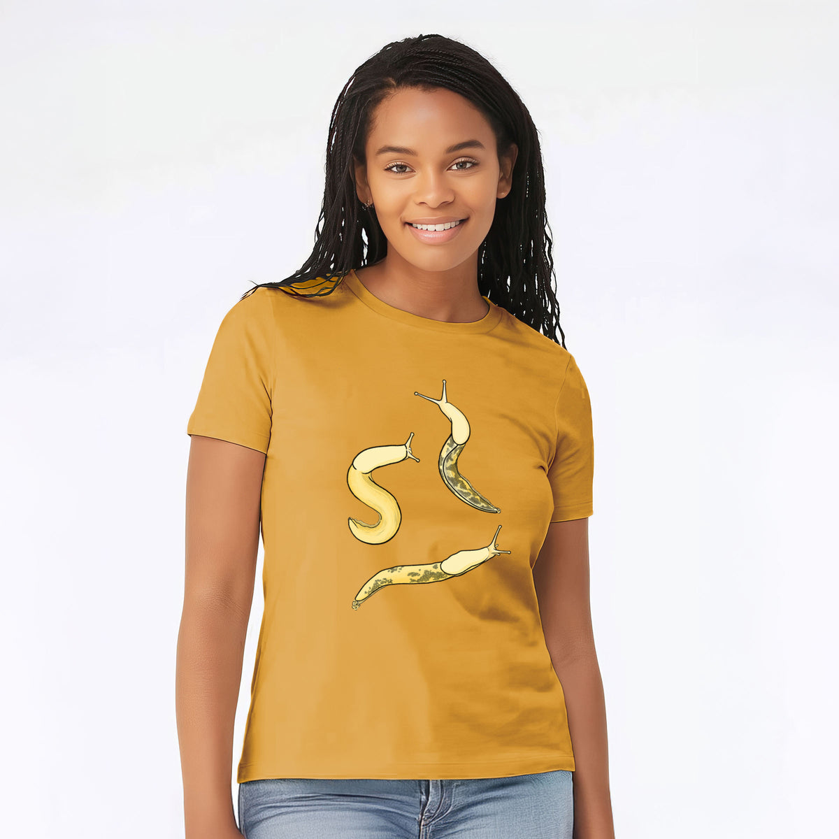 Banana Slug Squad - Ariolimax columbianus - Women's Lightweight Relaxed Fit 100% Cotton Crewneck