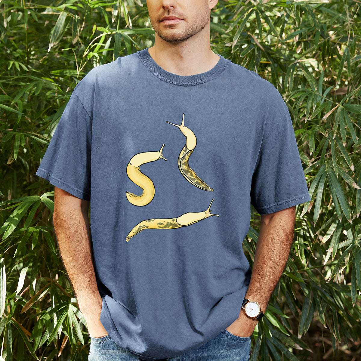 Banana Slug Squad - Ariolimax columbianus - Unisex Comfort Colors Garment-Dyed Heavyweight T-shirt