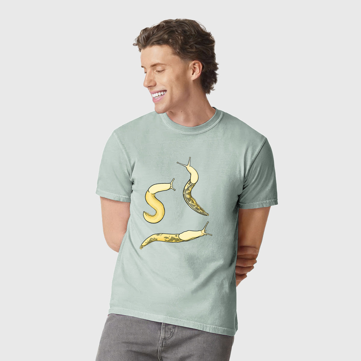 Banana Slug Squad - Ariolimax columbianus - Unisex Comfort Colors Garment-Dyed Heavyweight T-shirt