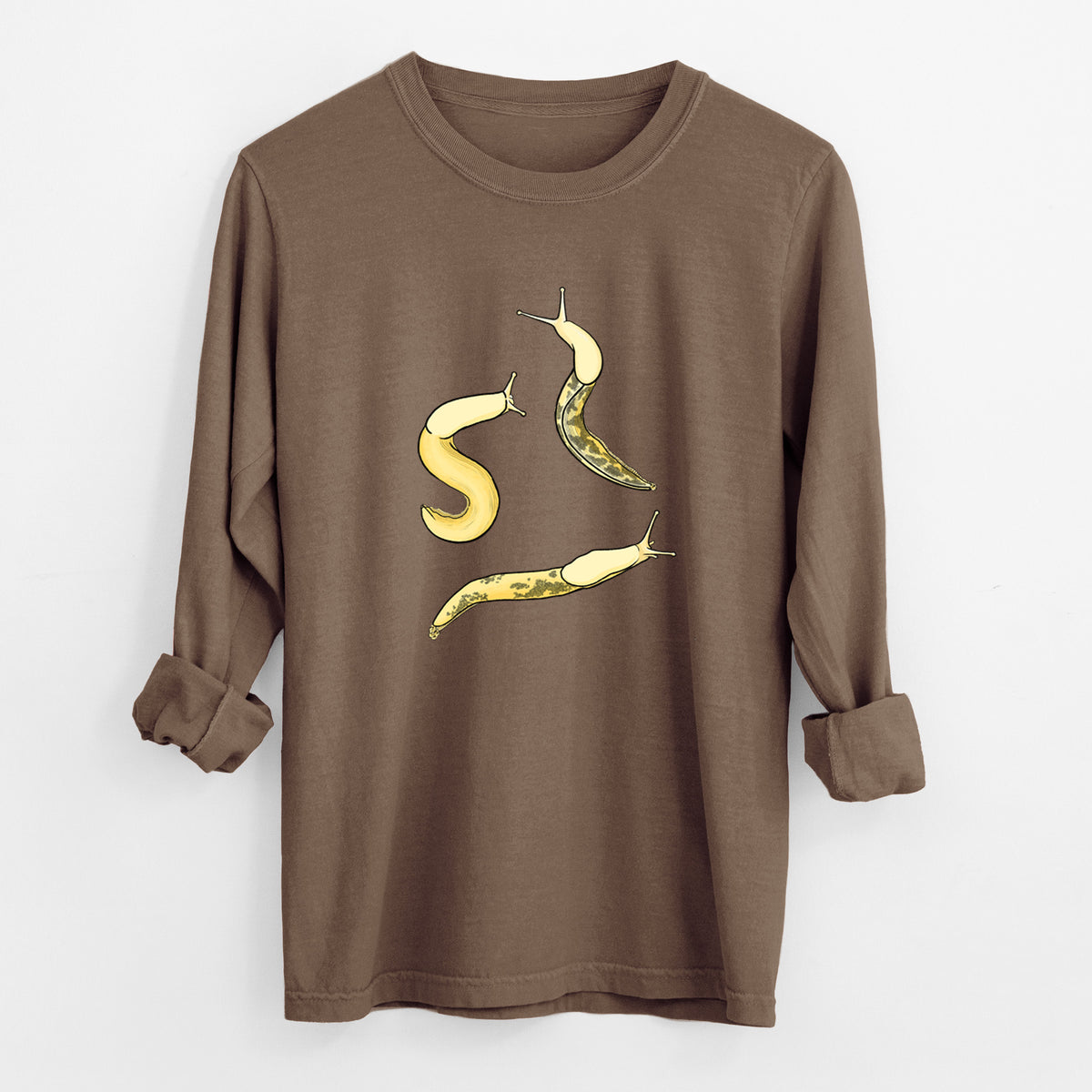 Banana Slug Squad - Ariolimax columbianus - Unisex Comfort Colors 100% Cotton Long Sleeve