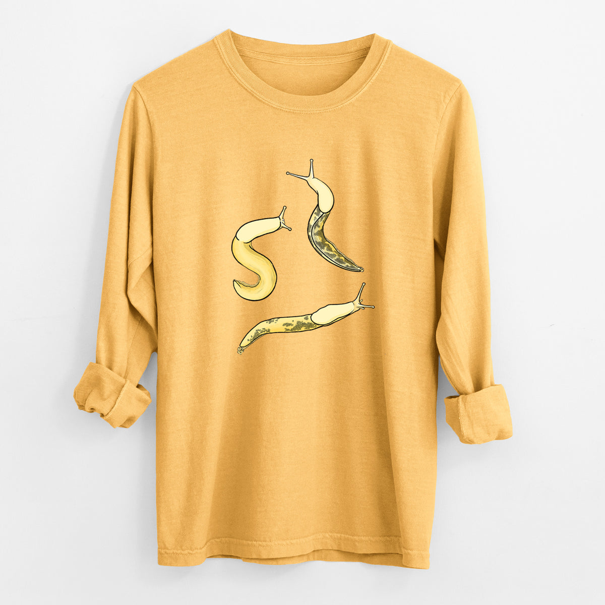 Banana Slug Squad - Ariolimax columbianus - Unisex Comfort Colors 100% Cotton Long Sleeve