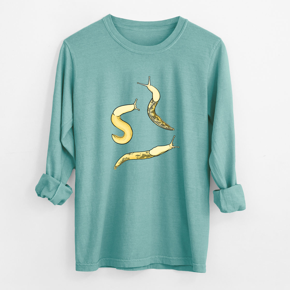 Banana Slug Squad - Ariolimax columbianus - Unisex Comfort Colors 100% Cotton Long Sleeve