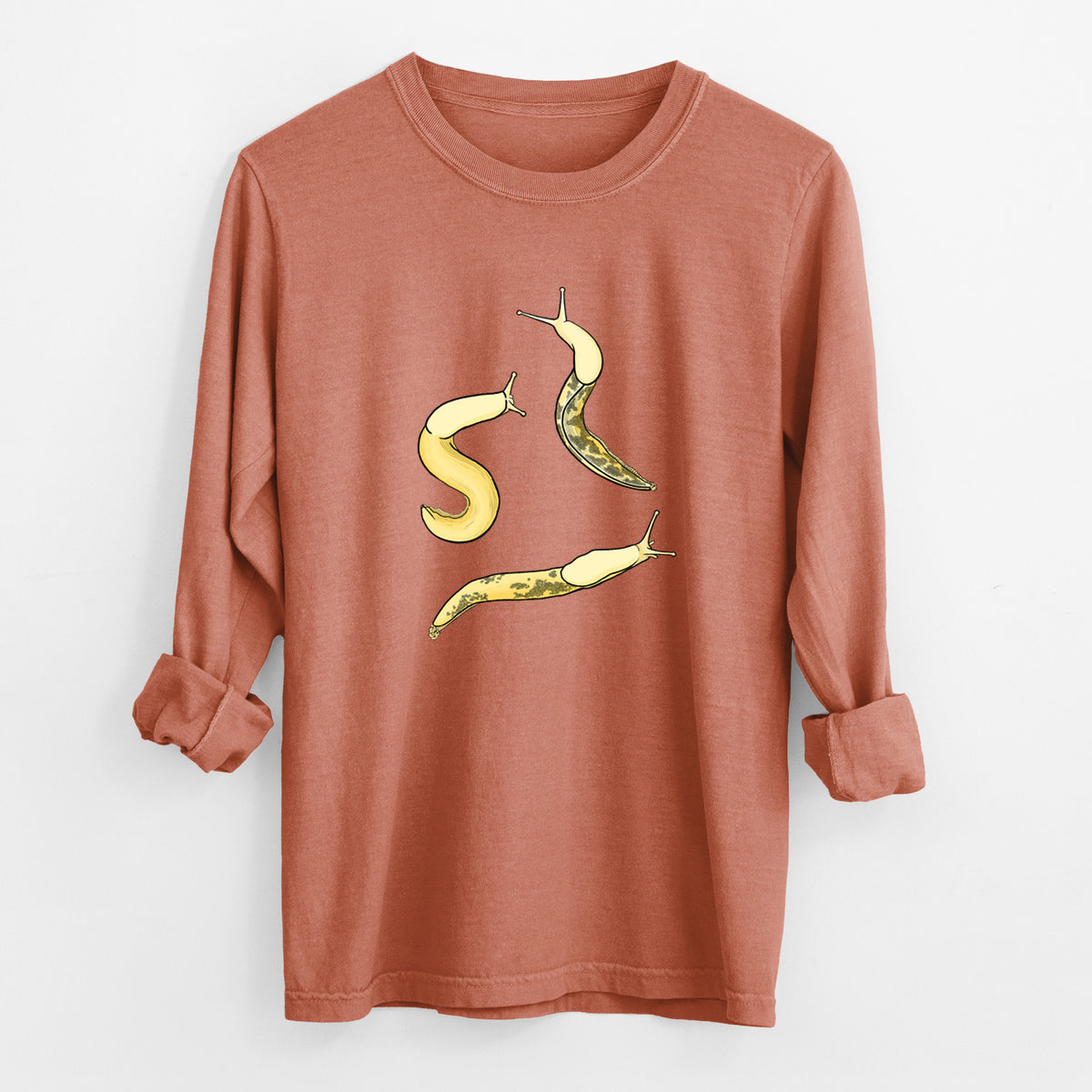 Banana Slug Squad - Ariolimax columbianus - Unisex Comfort Colors 100% Cotton Long Sleeve