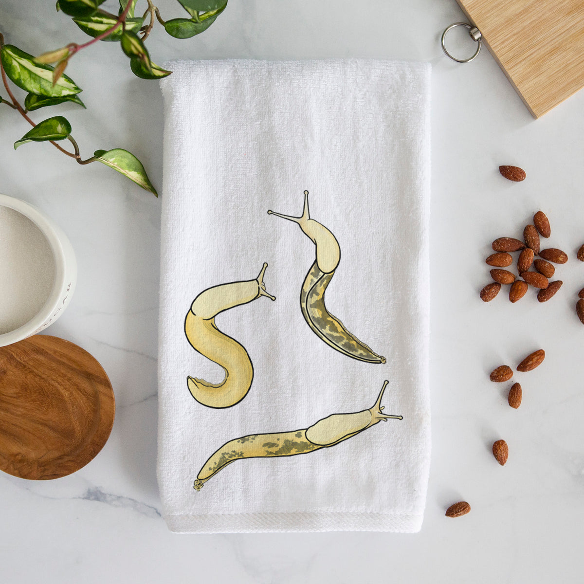 Banana Slug Squad - Ariolimax columbianus - Premium Hand Towel