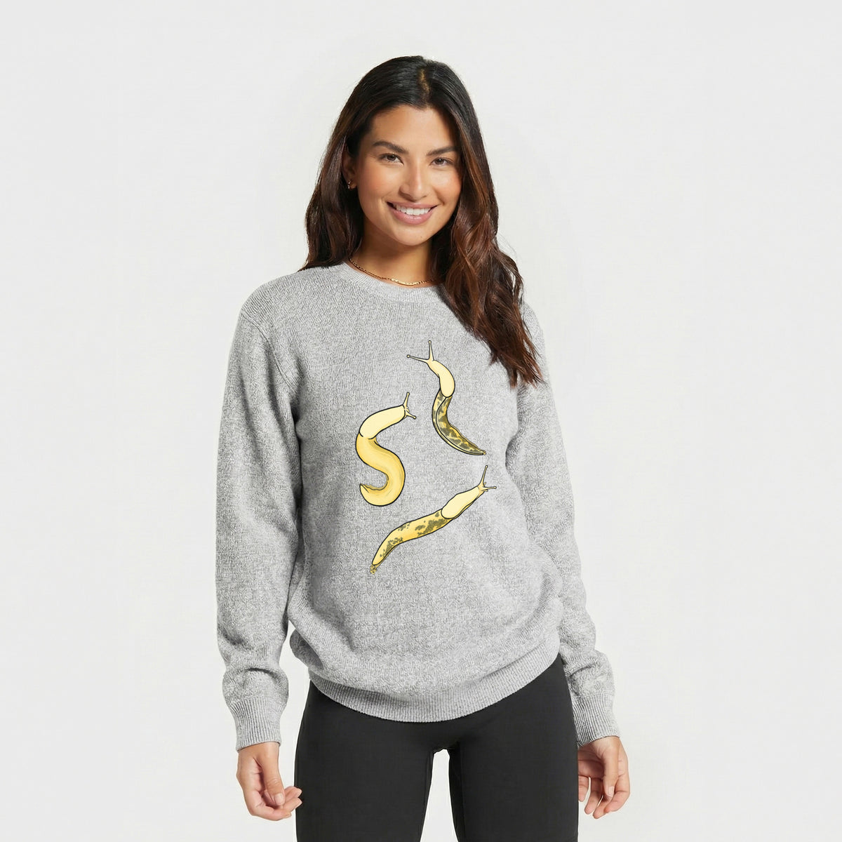 Banana Slug Squad - Ariolimax columbianus - Knit Sweatshirt