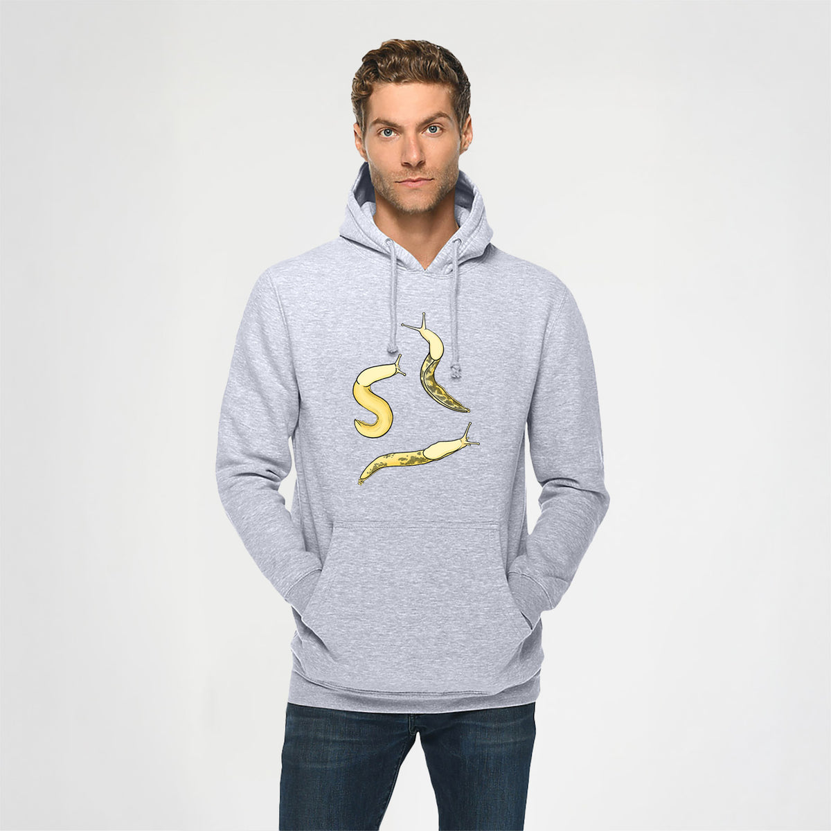 Banana Slug Squad - Ariolimax columbianus - Heavyweight Fleece Hoodie