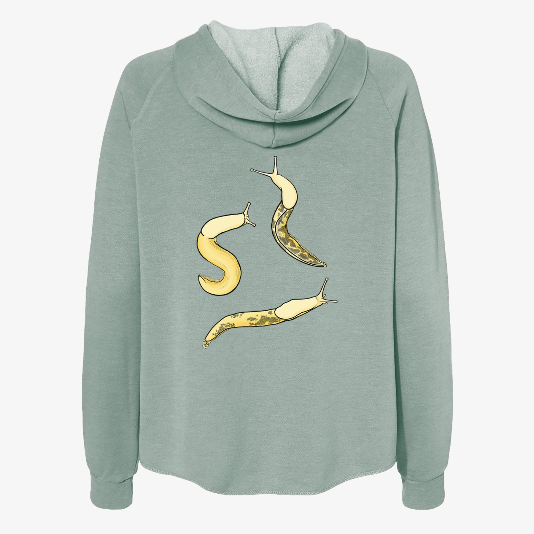 Banana Slug Squad - Ariolimax columbianus - Women's Cali Wave Zip-Up Sweatshirt