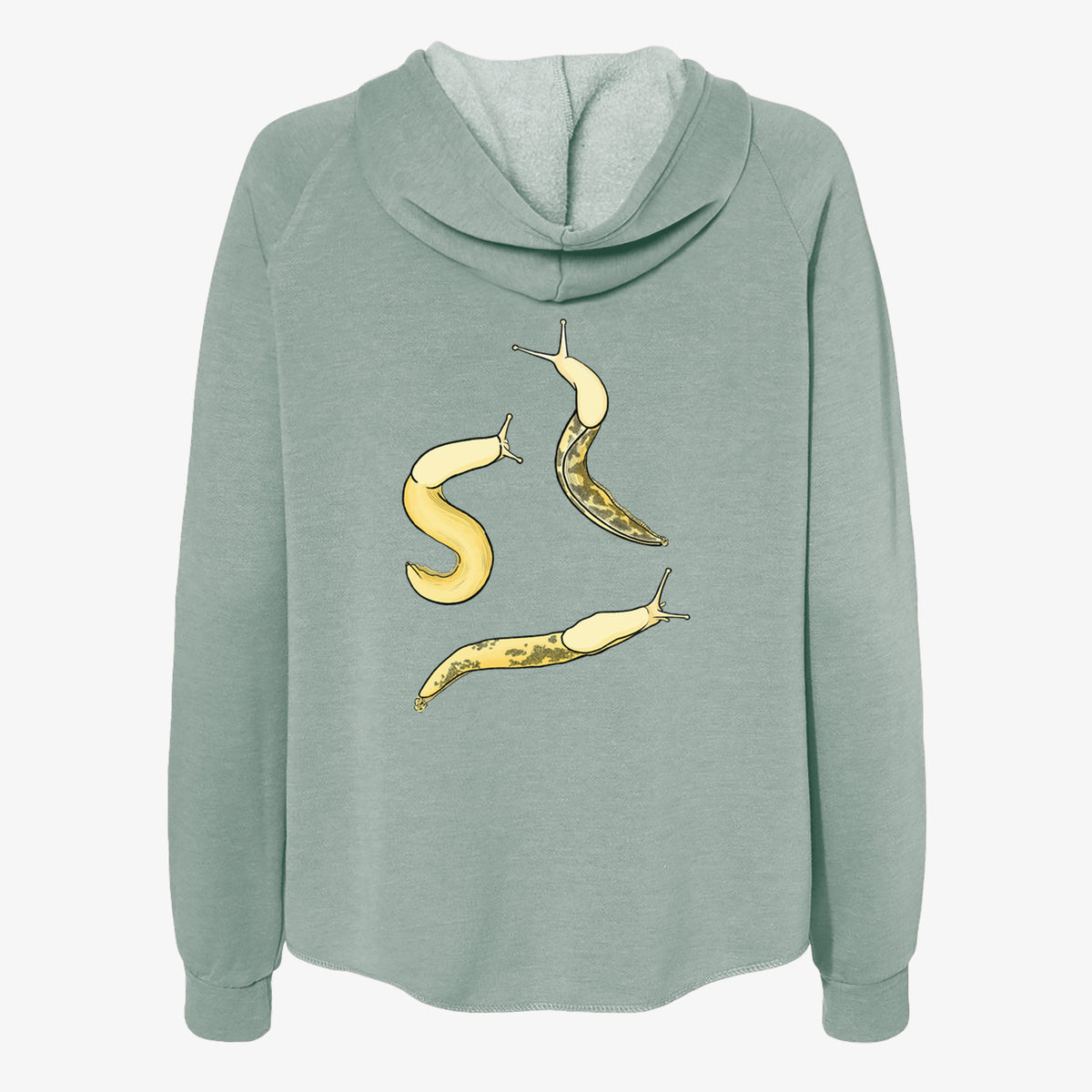 Banana Slug Squad - Ariolimax columbianus - Women's Cali Wave Zip-Up Sweatshirt