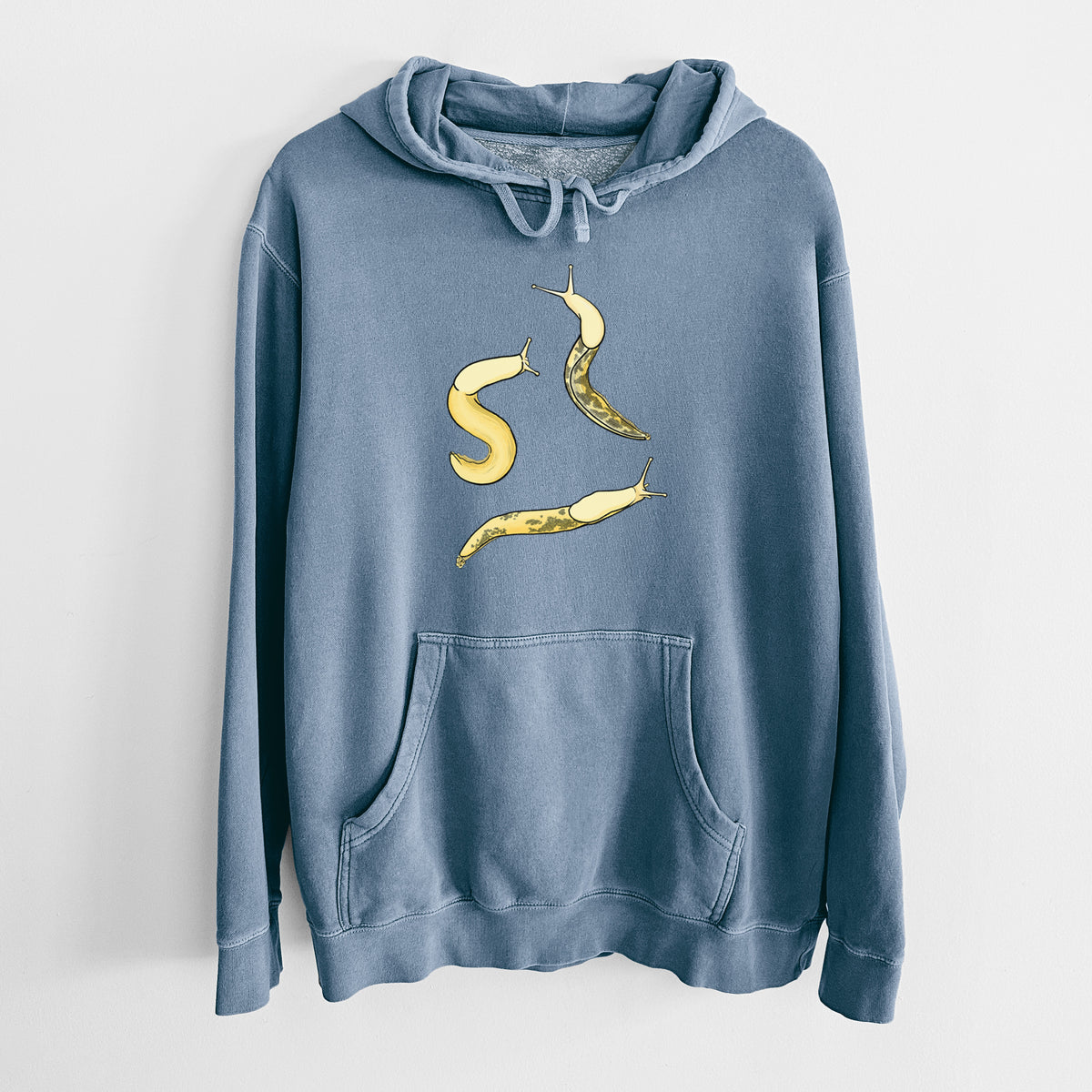 Banana Slug Squad - Ariolimax columbianus - Unisex Pigment Dyed Hoodie