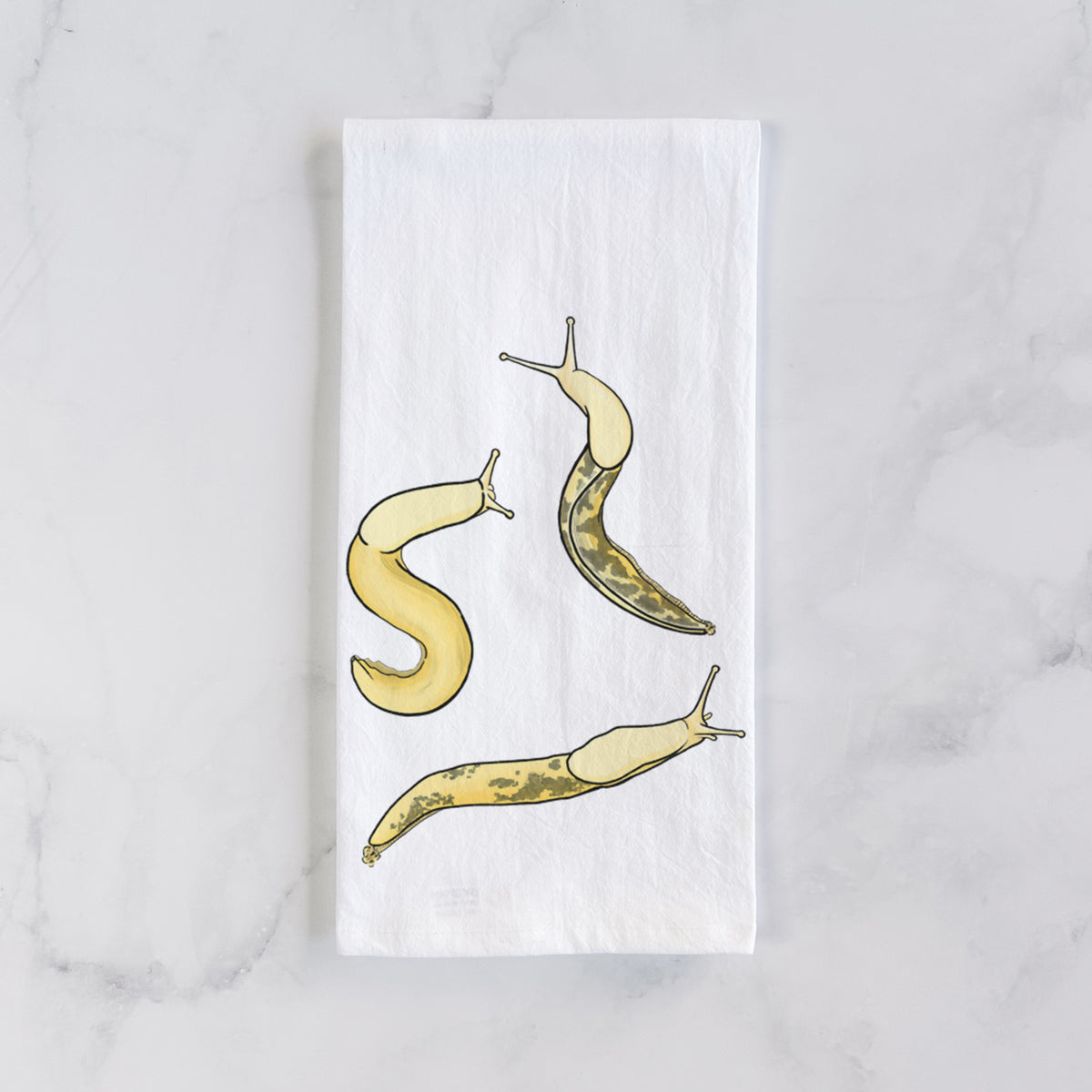 Banana Slug Squad - Ariolimax columbianus - Tea Towel
